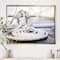 Designart - White Nautical Mooring Rope - Modern Landscape Framed Canvas Art